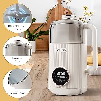 Amazon.com: NOBLE VISTA 8 In 1 Nut Milk Maker Machine, Milk